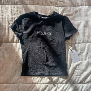 Better Together "Long Beach" Black Graphic Tee